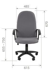Офисное кресло CHAIRMAN 289 NEW, ткань OS, серый